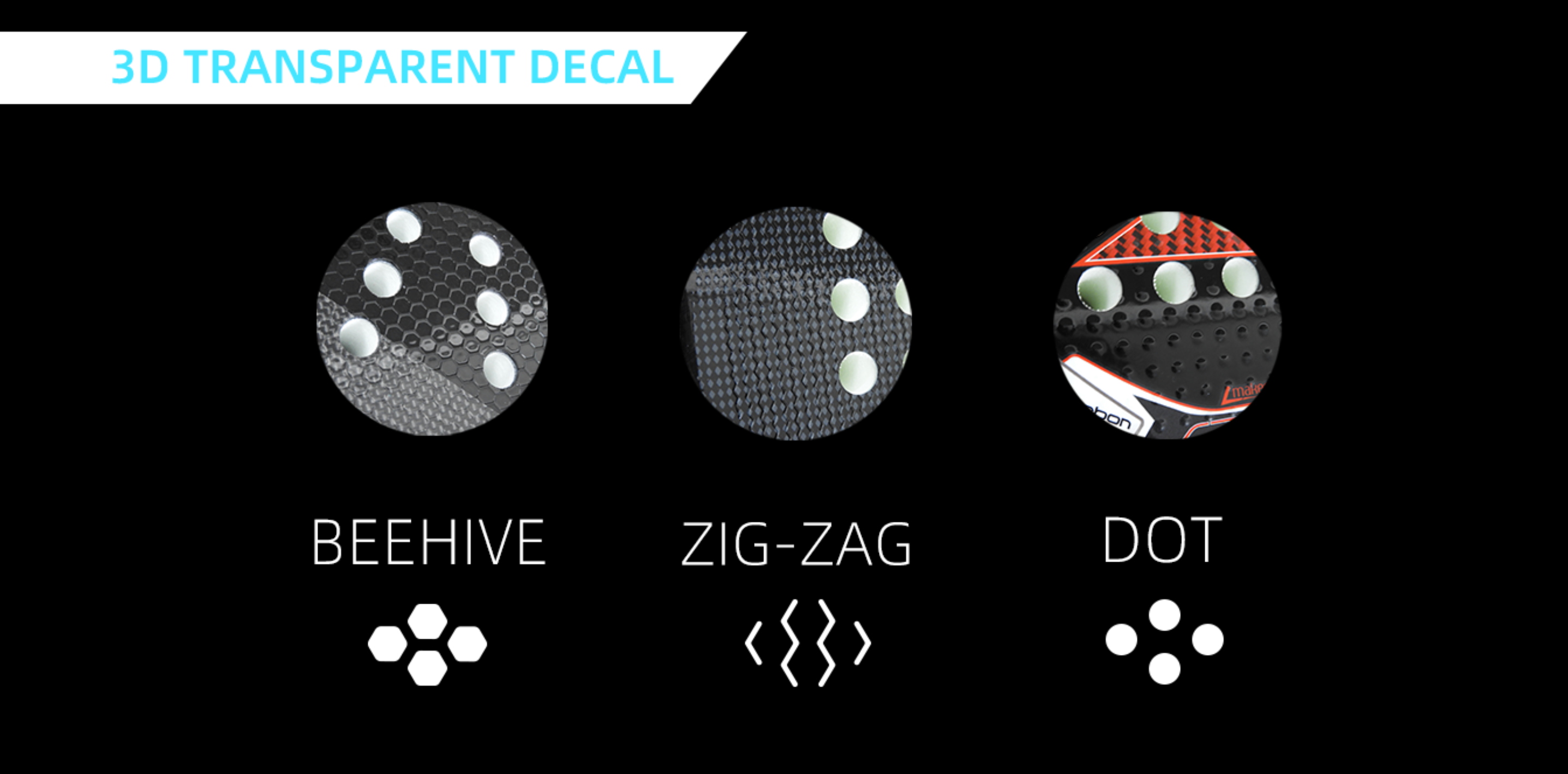 3D decal finishes